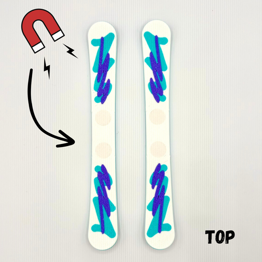 Retro Squiggle - Dual Mag Finger Skis