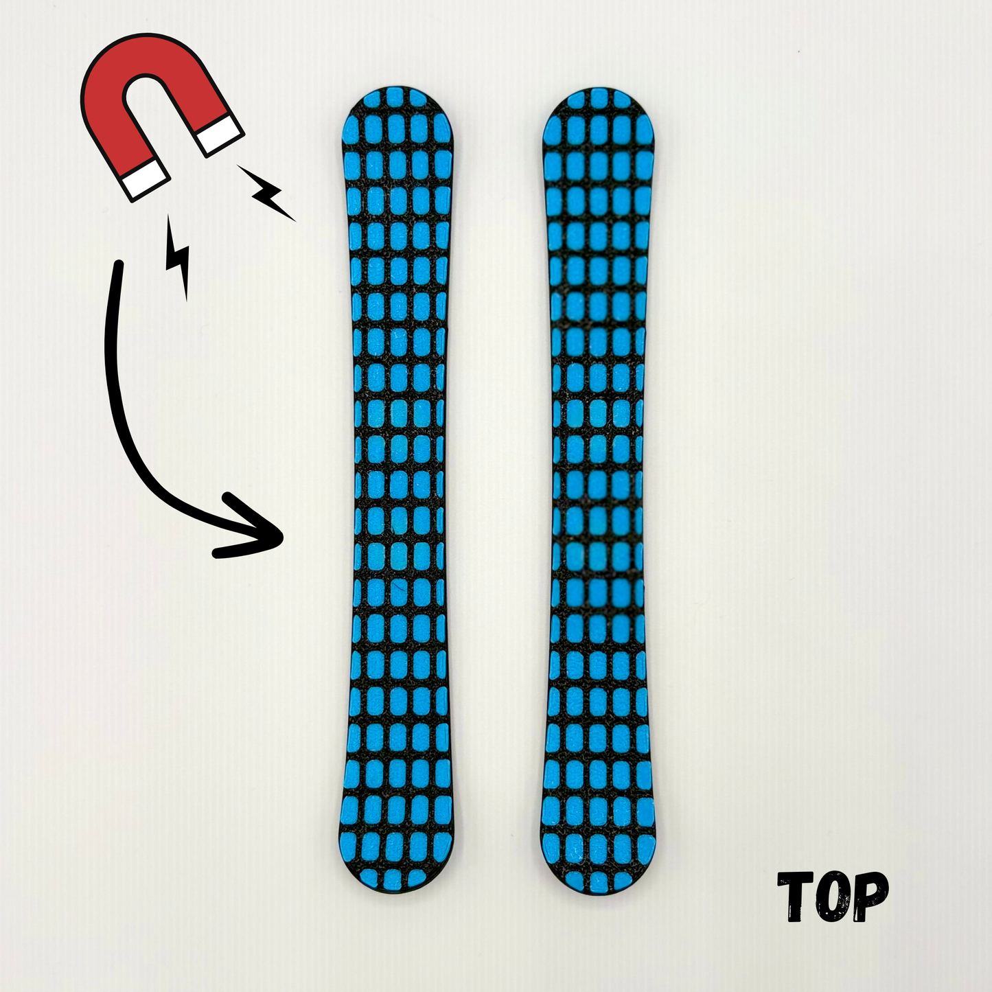 Cyan Grid - Dual Mag Finger Skis