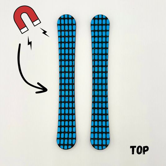 Cyan Grid - Dual Mag Finger Skis