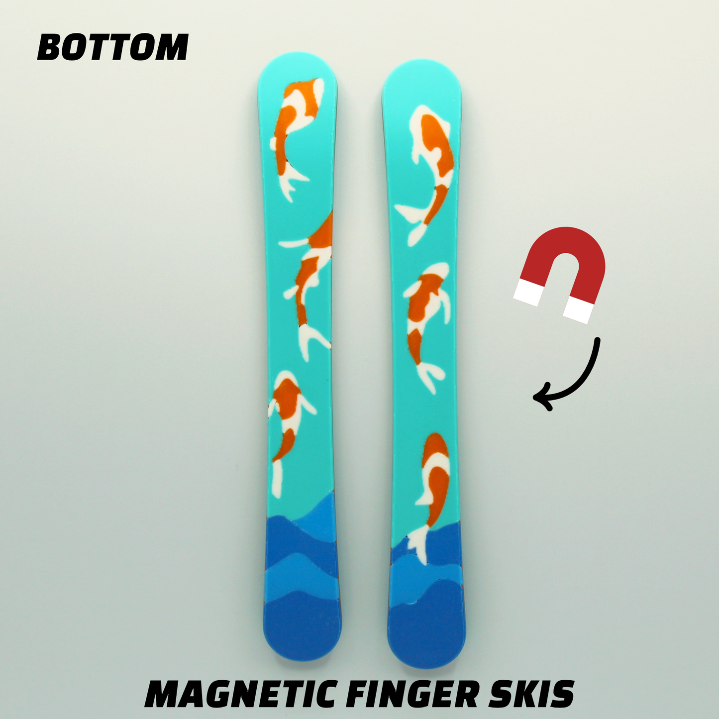 Koi Fish - Magnetic Finger Skis