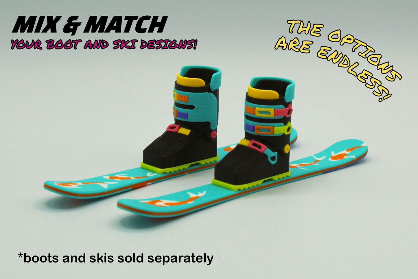 Koi Fish - Magnetic Finger Skis