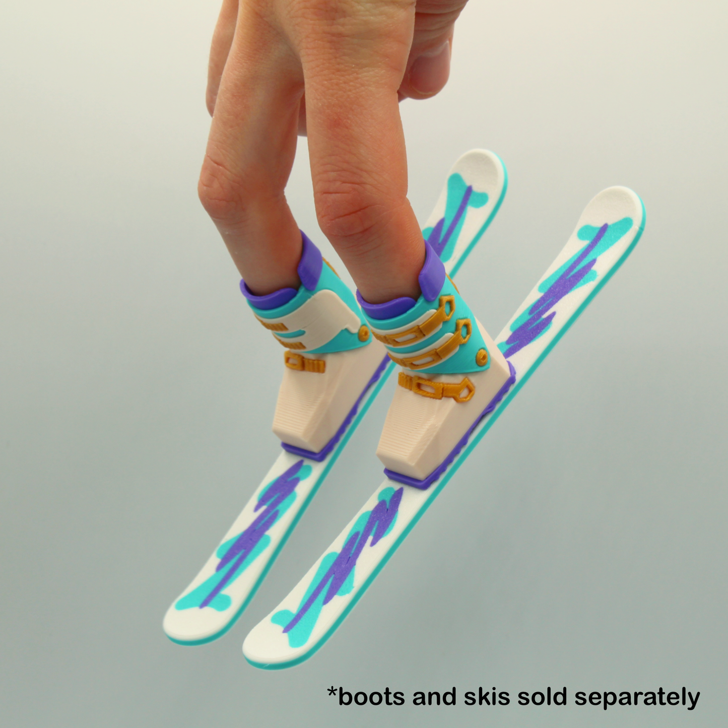 Retro Squiggle - Magnetic Finger Skis