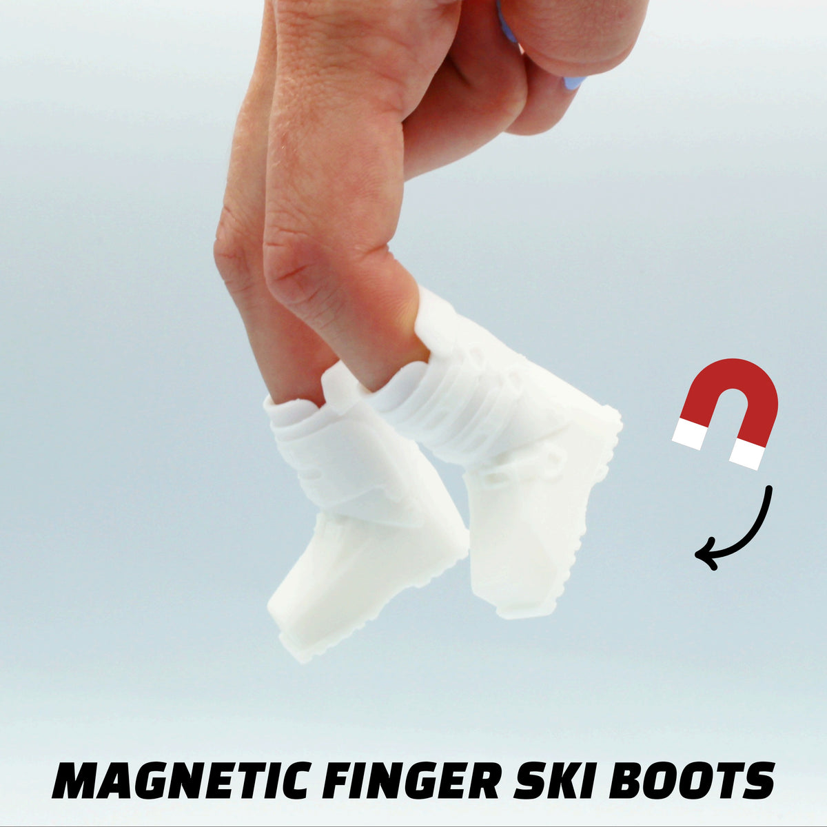 White - Magnetic Ski Boots